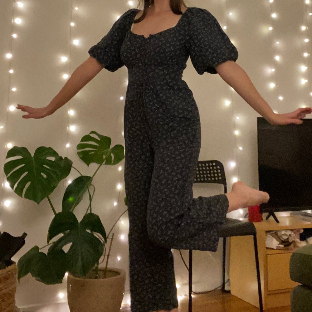 Madewell cottagecore floral jumpsuit